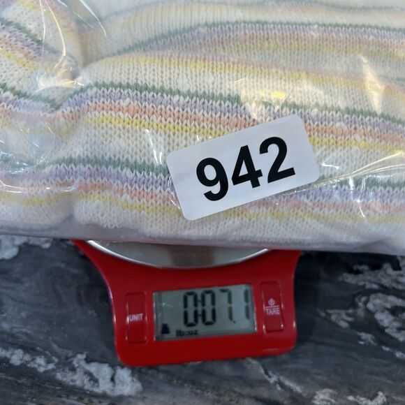 Loft Womens Knit Top Large Striped Sleeveless Stretch Colorful Comfort Soft - Picture 8 of 8